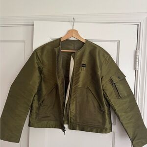Blauer Olive Bomber Jacket